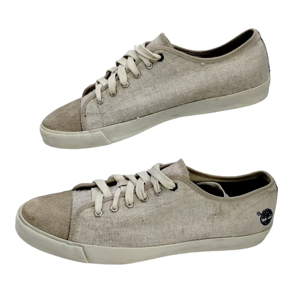 Timberland Earth Keepers Men's Sneakers Beige Tan Khaki Shoes Size 9‎